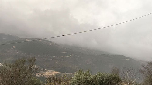 La nieve vuelve a coronar las montañas de Líbano